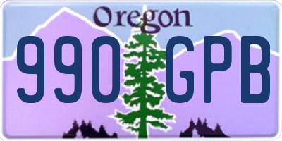 OR license plate 990GPB