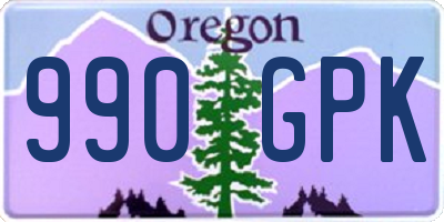 OR license plate 990GPK