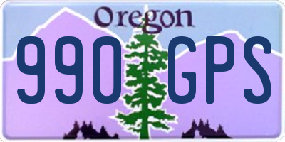 OR license plate 990GPS