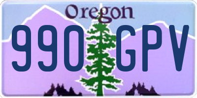 OR license plate 990GPV