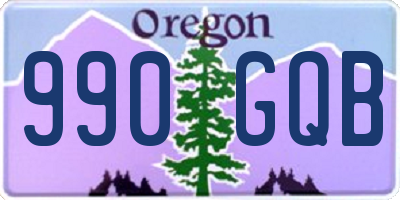 OR license plate 990GQB