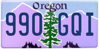 OR license plate 990GQI