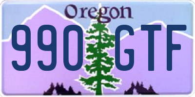 OR license plate 990GTF