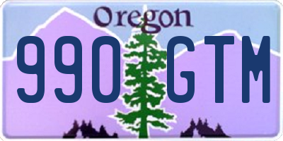 OR license plate 990GTM