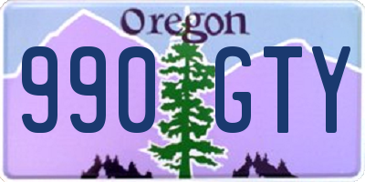 OR license plate 990GTY