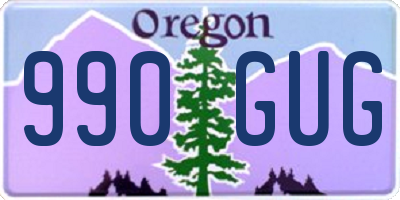 OR license plate 990GUG