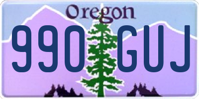 OR license plate 990GUJ