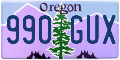 OR license plate 990GUX