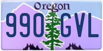 OR license plate 990GVL