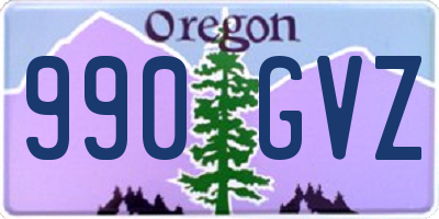OR license plate 990GVZ