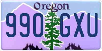 OR license plate 990GXU