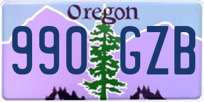 OR license plate 990GZB