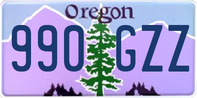 OR license plate 990GZZ