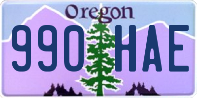 OR license plate 990HAE