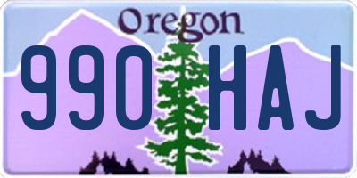 OR license plate 990HAJ