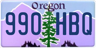 OR license plate 990HBQ