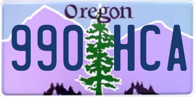 OR license plate 990HCA