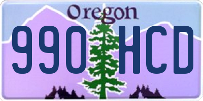 OR license plate 990HCD