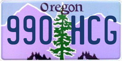 OR license plate 990HCG