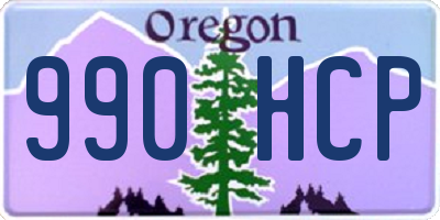 OR license plate 990HCP