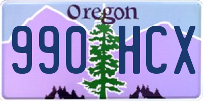 OR license plate 990HCX