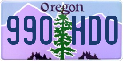 OR license plate 990HDO