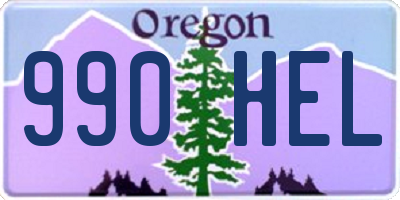 OR license plate 990HEL