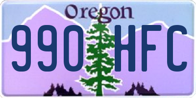 OR license plate 990HFC