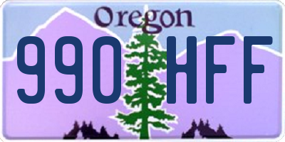 OR license plate 990HFF