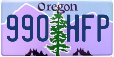 OR license plate 990HFP