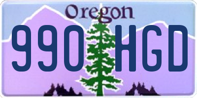 OR license plate 990HGD