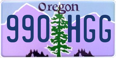 OR license plate 990HGG