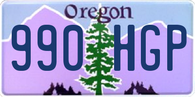 OR license plate 990HGP