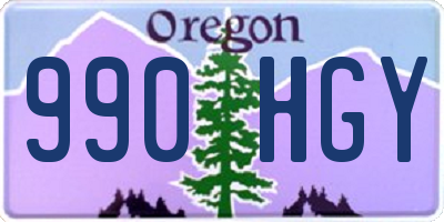 OR license plate 990HGY