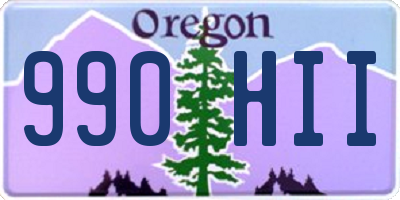 OR license plate 990HII