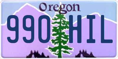 OR license plate 990HIL