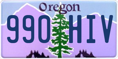 OR license plate 990HIV