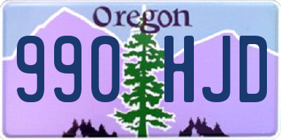 OR license plate 990HJD
