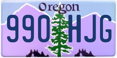 OR license plate 990HJG