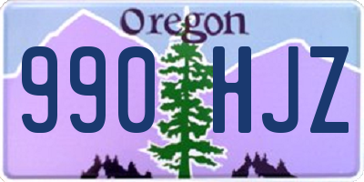 OR license plate 990HJZ