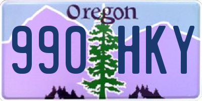 OR license plate 990HKY