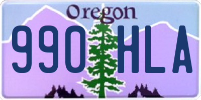 OR license plate 990HLA