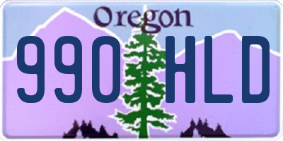 OR license plate 990HLD