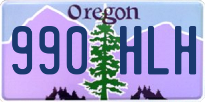 OR license plate 990HLH