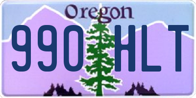 OR license plate 990HLT