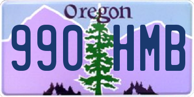 OR license plate 990HMB