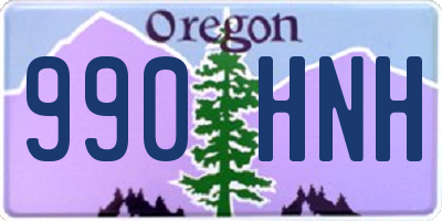 OR license plate 990HNH