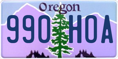 OR license plate 990HOA