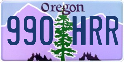 OR license plate 990HRR