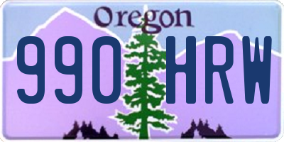 OR license plate 990HRW